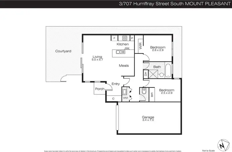 Floorplan of Homely house listing, 3/707 Humffray Street, Mount Pleasant VIC 3350