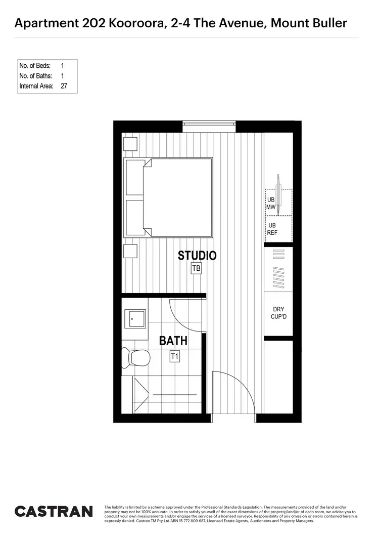 Floorplan of Homely apartment listing, 202 Kooroora/2-4 The Avenue, Mount Buller VIC 3723