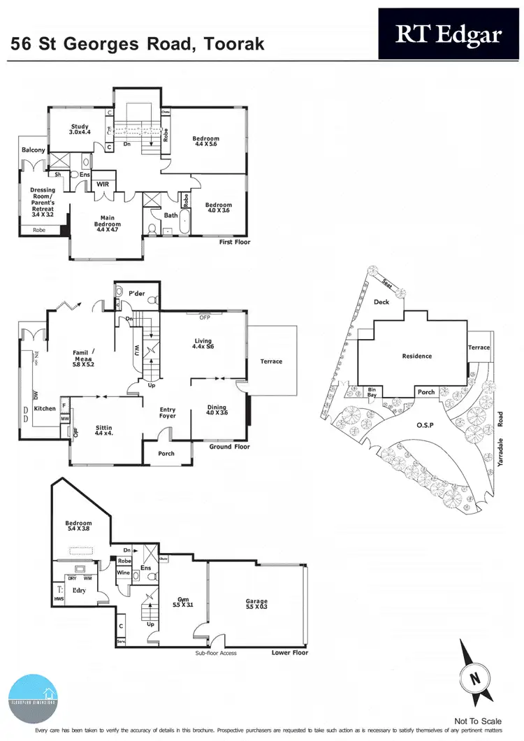 Floorplan of Homely house listing, 56 St Georges Road, Toorak VIC 3142