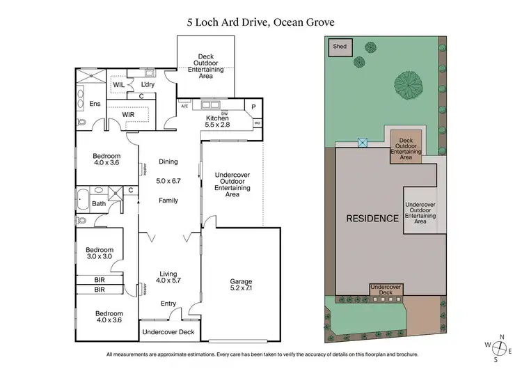 Floorplan of Homely house listing, 5 Loch Ard Drive, Ocean Grove VIC 3226