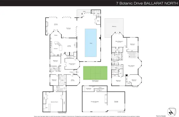 Floorplan of Homely house listing, 7 Botanic Drive, Ballarat North VIC 3350