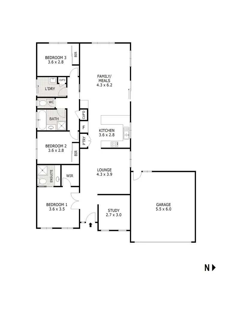 Floorplan of Homely house listing, 3 Hadley Drive, Wallan VIC 3756