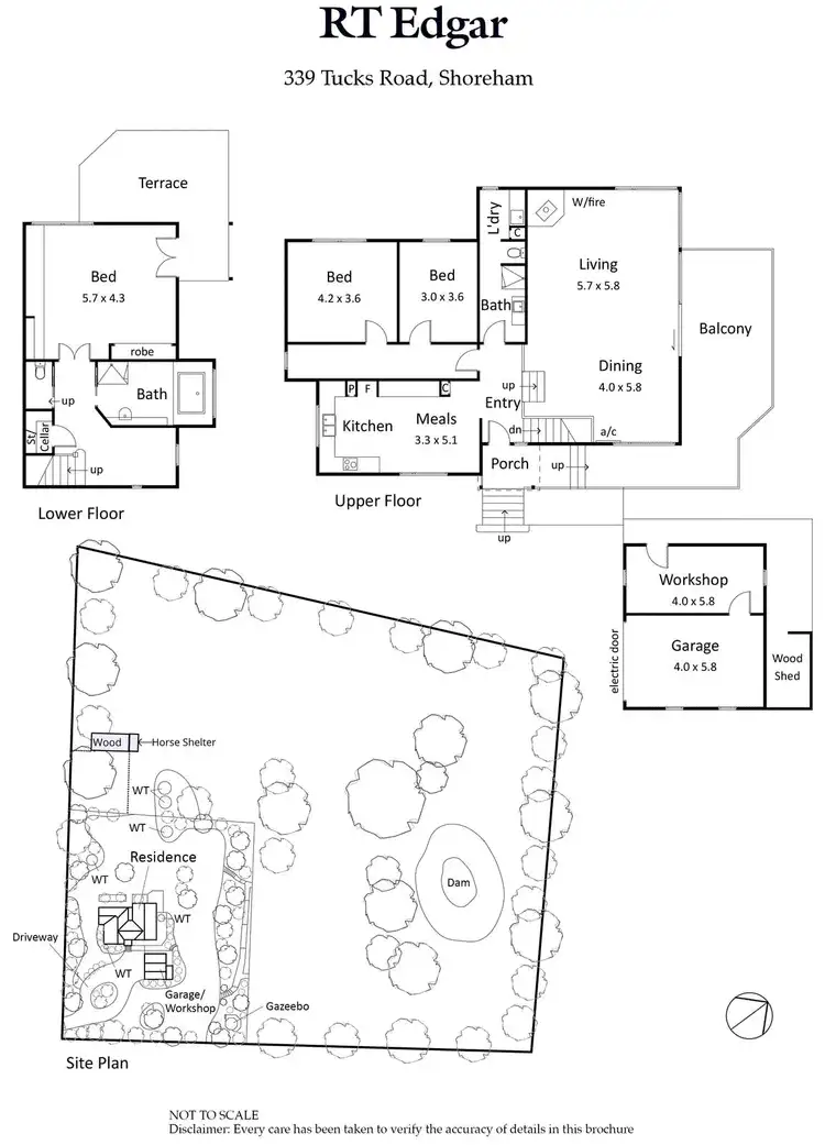 Floorplan of Homely house listing, 339 Tucks Road, Shoreham VIC 3916