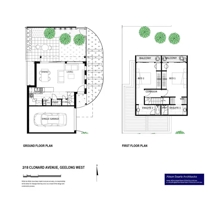 Floorplan of Homely townhouse listing, 2/18 Clonard Avenue, Geelong West VIC 3218