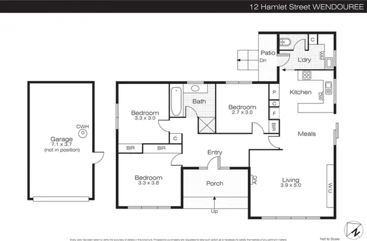 Floorplan of Homely house listing, 12 Hamlet Street, Wendouree VIC 3355