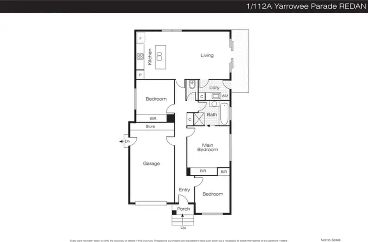 Floorplan of Homely unit listing, 1/112A Yarrowee Parade, Redan VIC 3350