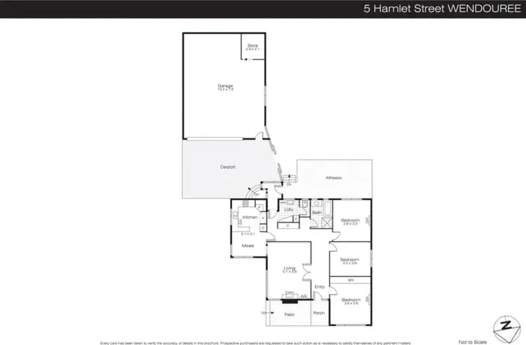 Floorplan of Homely house listing, 5 Hamlet Street, Wendouree VIC 3355