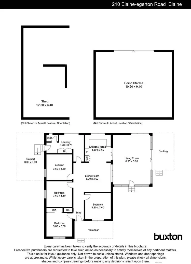 Floorplan of Homely house listing, 210 Elaine-Egerton Road, Elaine VIC 3334