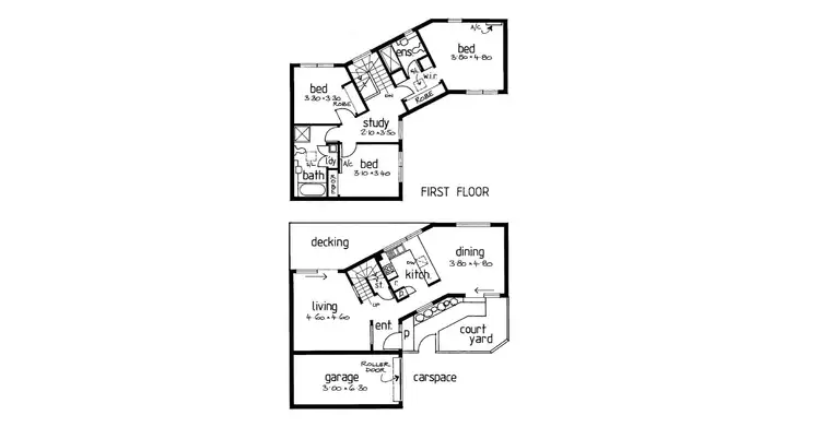 Floorplan of Homely townhouse listing, 7/1 Marshall Place, Clifton Hill VIC 3068