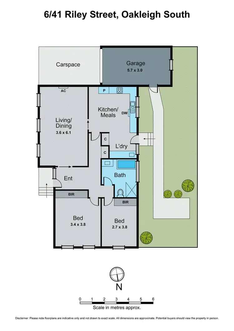 Floorplan of Homely unit listing, 6/41 Riley Street, Oakleigh South VIC 3167