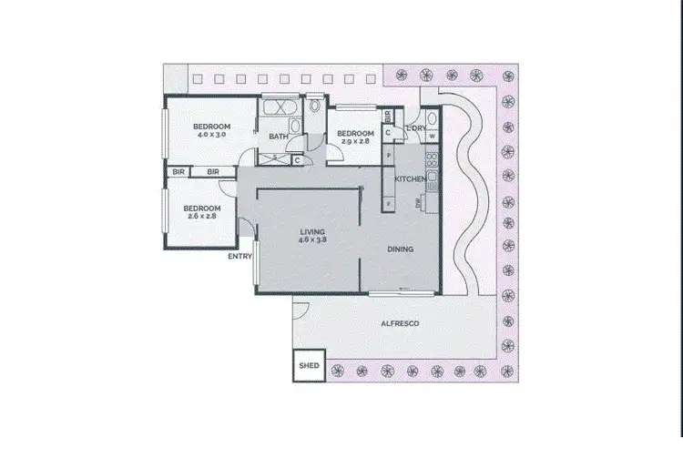 Floorplan of Homely unit listing, 2/14 Argyle Street, Macleod VIC 3085