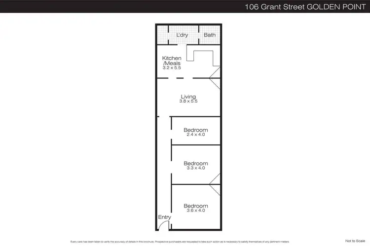 Floorplan of Homely house listing, 106 Grant Street, Golden Point VIC 3350