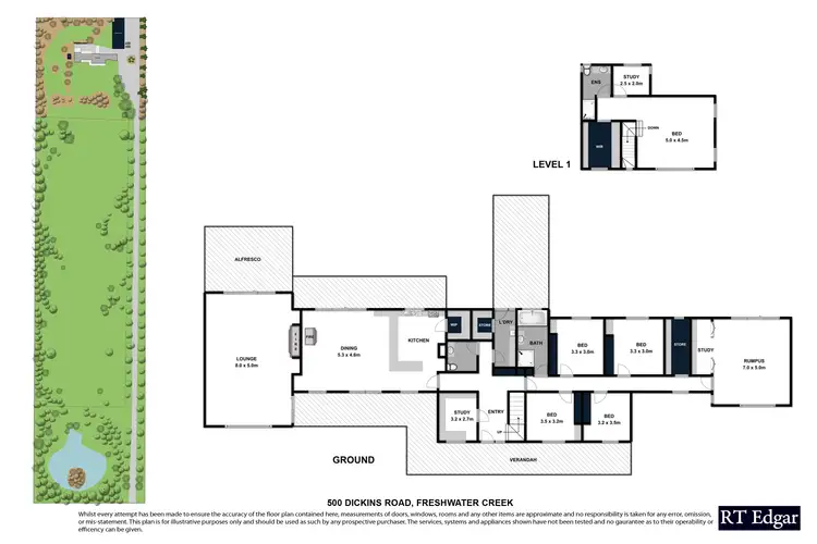 Floorplan of Homely house listing, 500 Dickins Road, Freshwater Creek VIC 3216