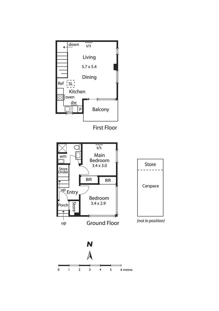 Floorplan of Homely townhouse listing, 174 Neerim Road, Carnegie VIC 3163