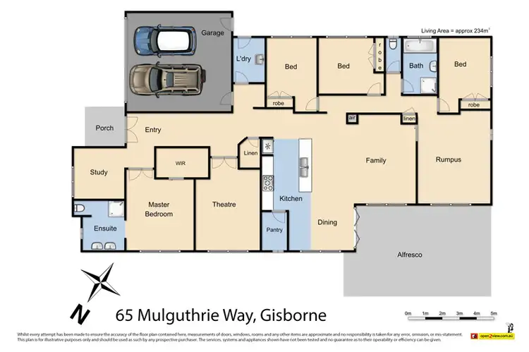 Floorplan of Homely house listing, 65 Mulgutherie Way, Gisborne VIC 3437