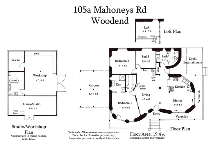 Floorplan of Homely house listing, 105a Mahoneys Road, Woodend VIC 3442
