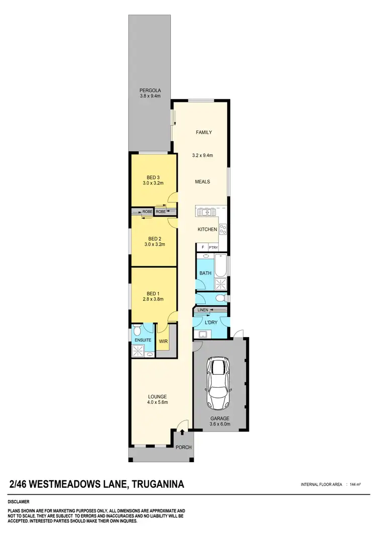 Floorplan of Homely unit listing, 2/46 Westmeadows Lane, Truganina VIC 3029