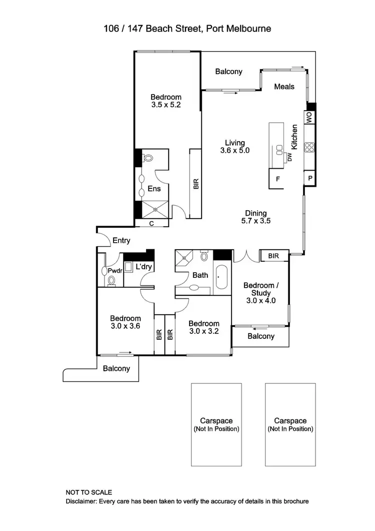 Floorplan of Homely apartment listing, 106/147 Beach Street, Port Melbourne VIC 3207