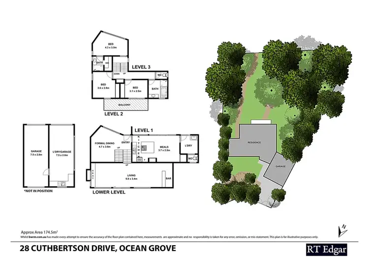 Floorplan of Homely house listing, 28 Cuthbertson Drive, Ocean Grove VIC 3226