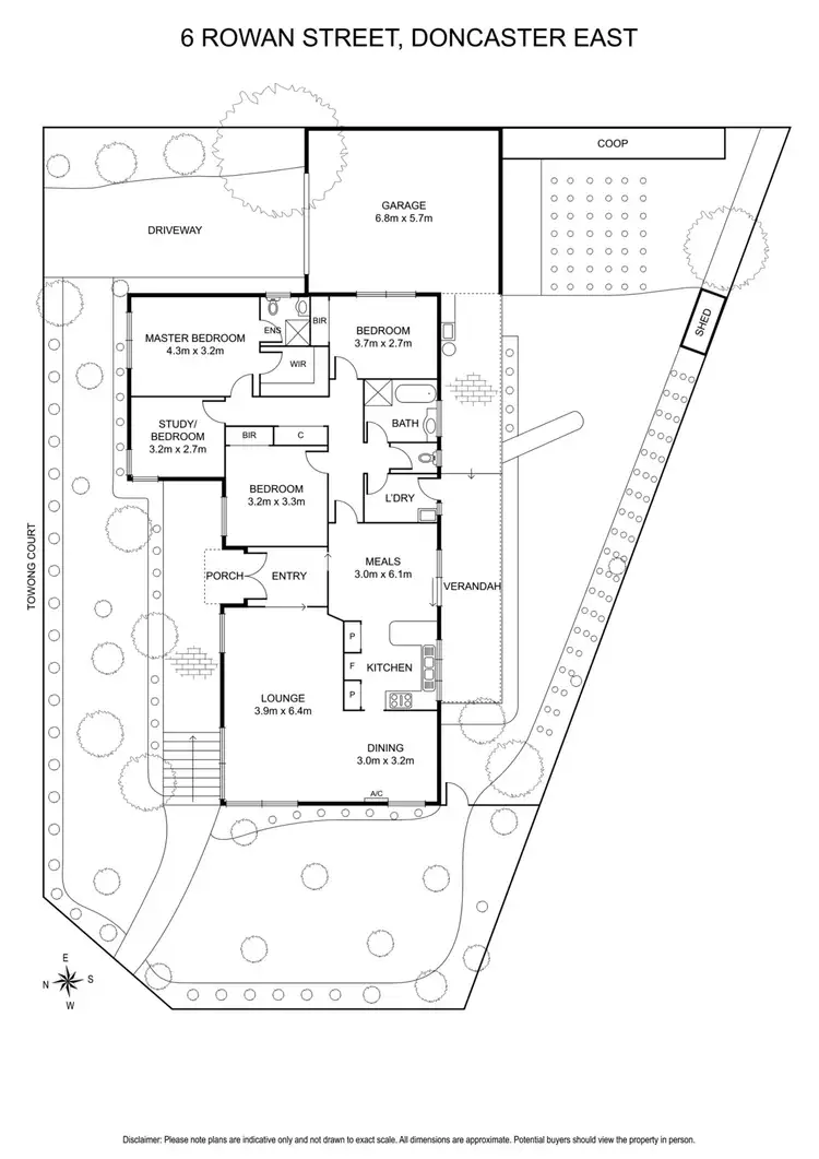 Floorplan of Homely house listing, 6 Rowan Street, Doncaster East VIC 3109