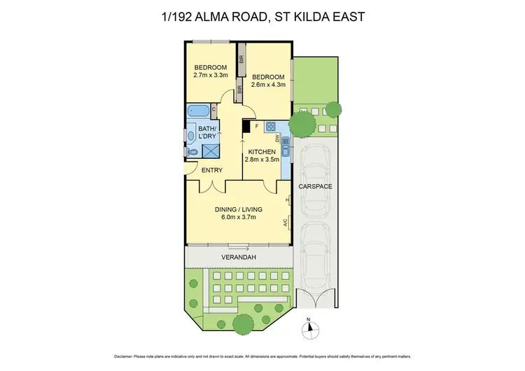Floorplan of Homely apartment listing, 1/192 Alma Road, St Kilda East VIC 3183