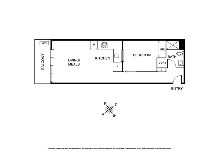 Floorplan of Homely apartment listing, 133/70 Nott Street, Port Melbourne VIC 3207