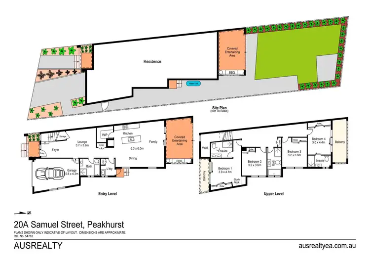 Floorplan of Homely semi-detached listing, 20A Samuel Street, Peakhurst NSW 2210