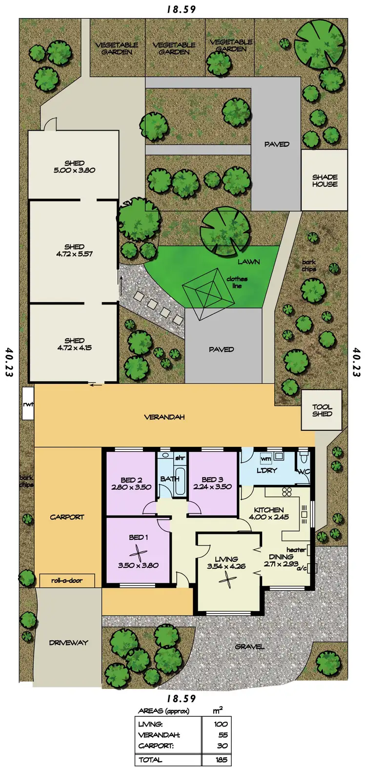 Floorplan of Homely house listing, 4 Gwinganna Crescent, Holden Hill SA 5088