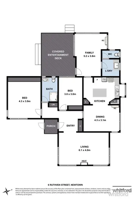 Floorplan of Homely house listing, 6 Ruthven Street, Newtown VIC 3220