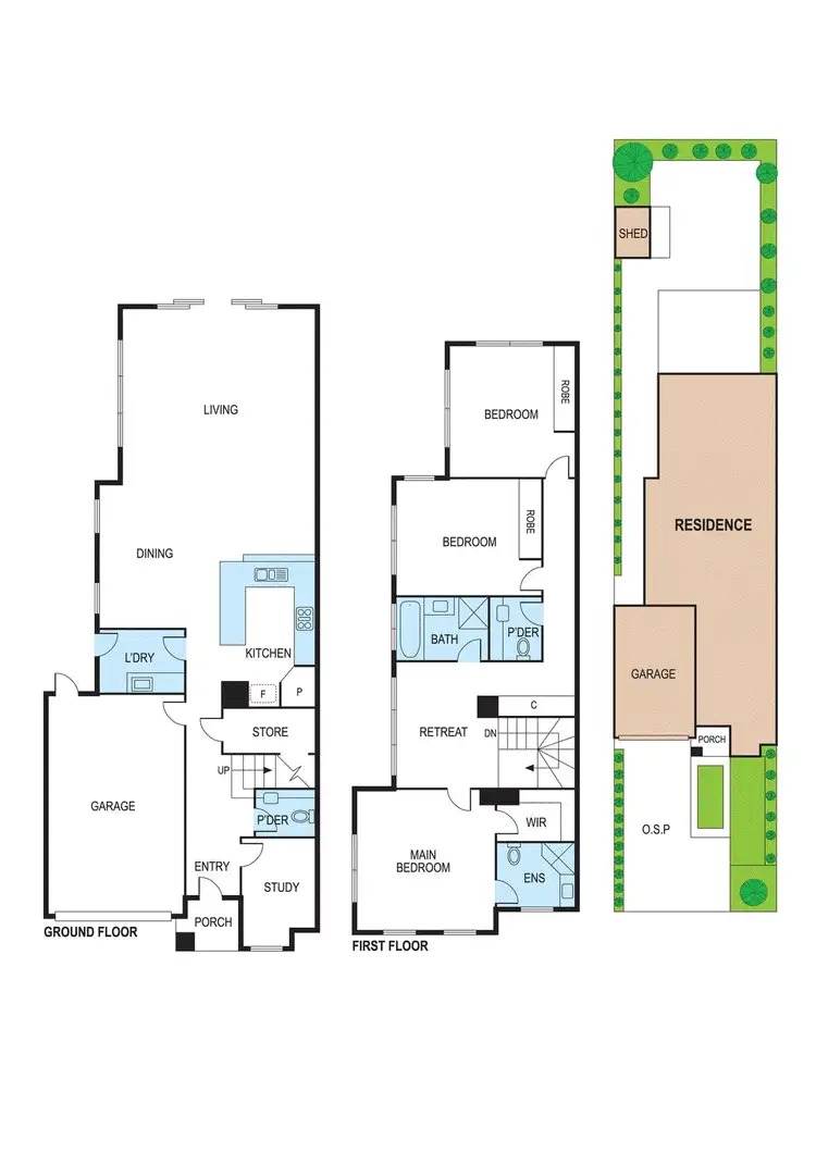 Floorplan of Homely townhouse listing, 5A Cavalier Street, Bentleigh East VIC 3165