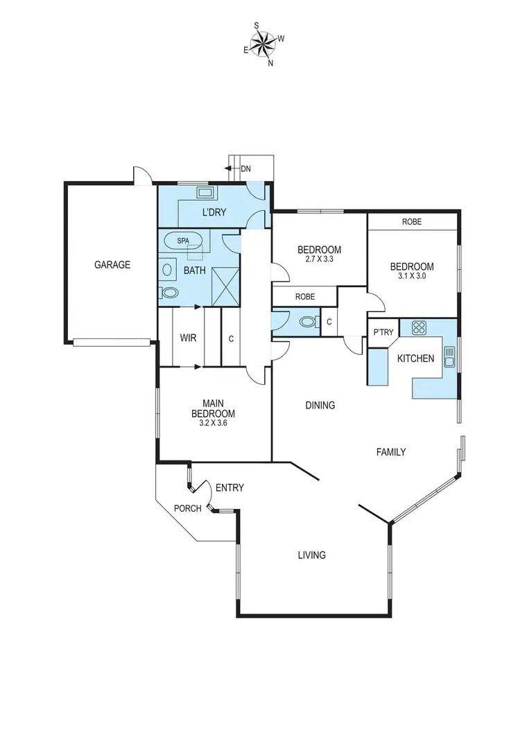 Floorplan of Homely townhouse listing, 2/10 Ross Street, Bentleigh VIC 3204