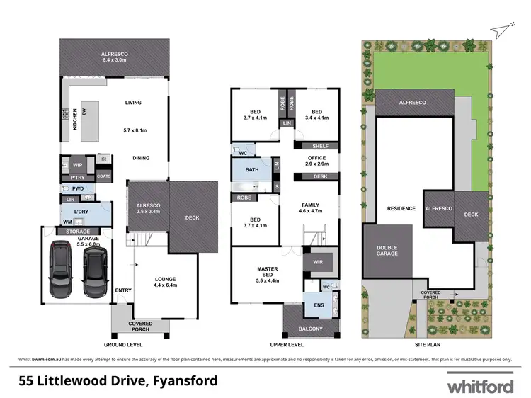 Floorplan of Homely house listing, 55 Littlewood Drive, Fyansford VIC 3218