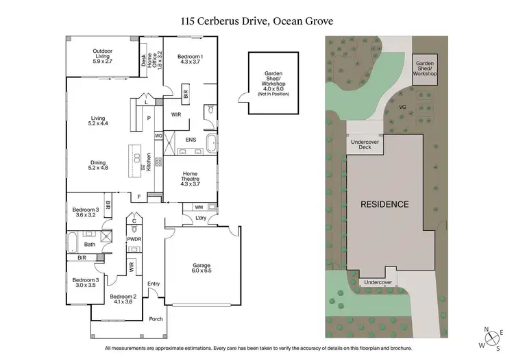 Floorplan of Homely house listing, 115 Cerberus Drive, Ocean Grove VIC 3226