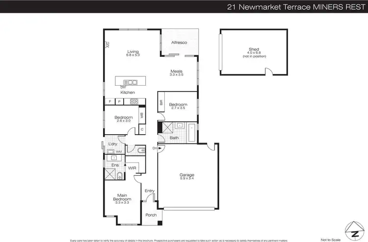 Floorplan of Homely house listing, 21 Newmarket Terrace, Miners Rest VIC 3352