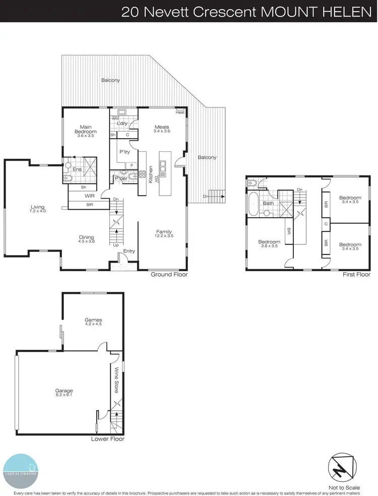 Floorplan of Homely house listing, 20 Nevett Crescent, Mount Helen VIC 3350
