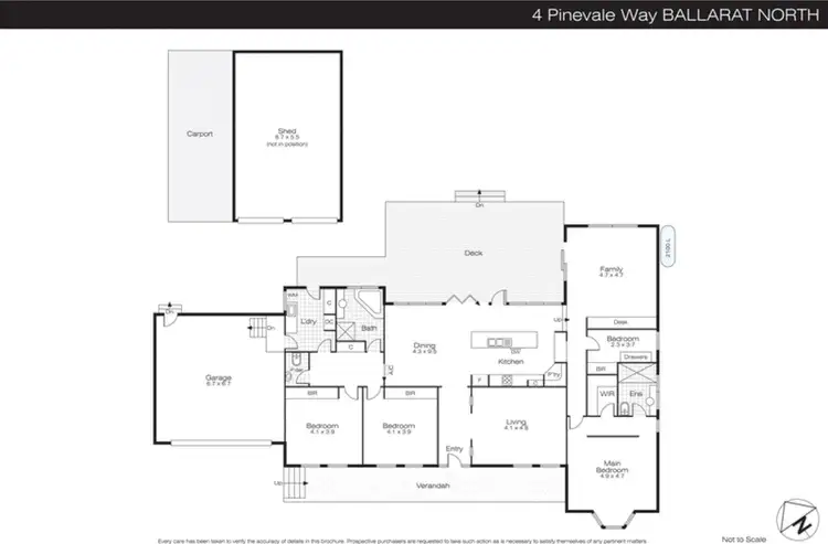 Floorplan of Homely house listing, 4 Pinevale Way, Ballarat North VIC 3350