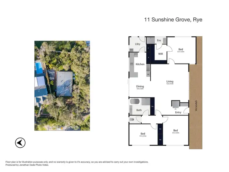 Floorplan of Homely house listing, 11 Sunshine Grove, Rye VIC 3941