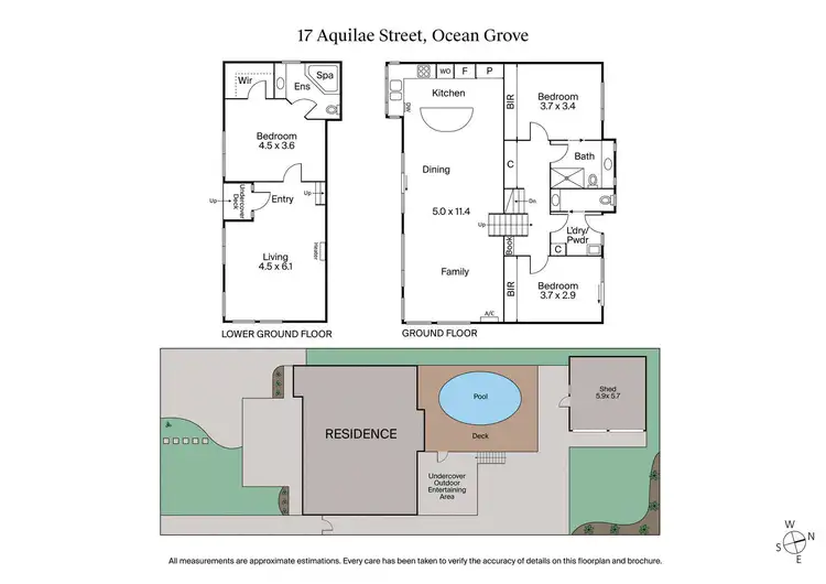 Floorplan of Homely house listing, 17 Aquilae Street, Ocean Grove VIC 3226