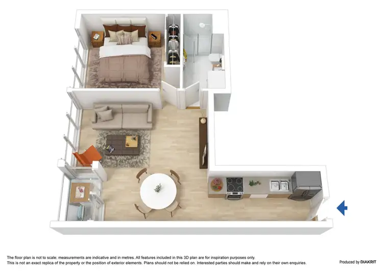 Floorplan of Homely apartment listing, 2312/601 Little Lonsdale Street, Melbourne VIC 3000