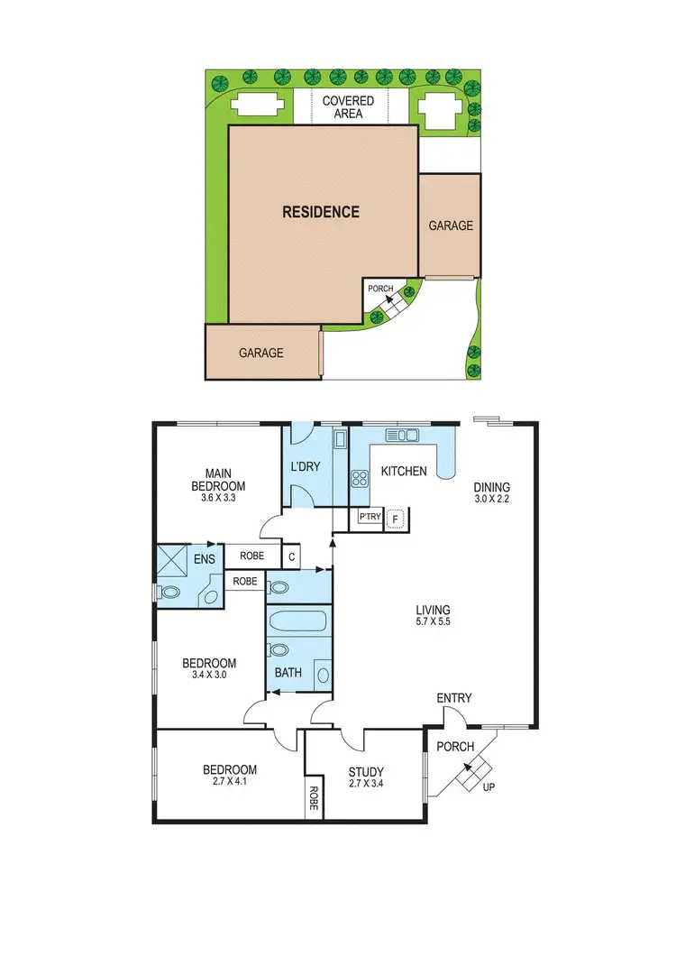 Floorplan of Homely townhouse listing, 319a McKinnon Road, Bentleigh East VIC 3165