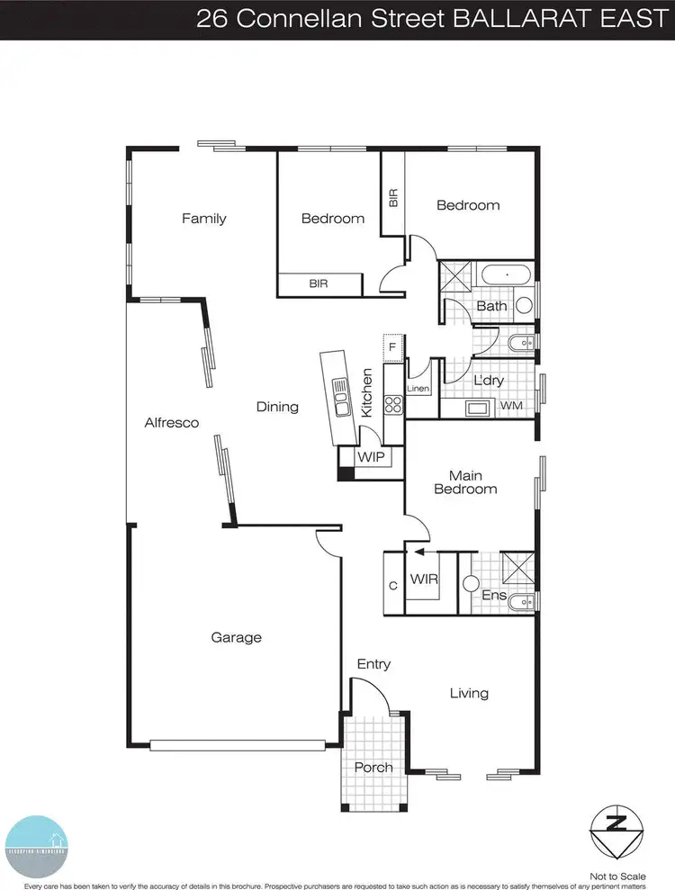 Floorplan of Homely house listing, 26 Connellan Street, Ballarat East VIC 3350