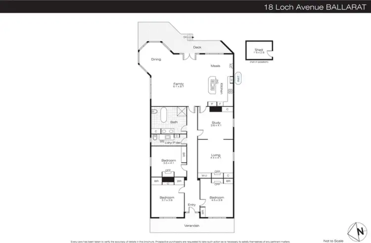 Floorplan of Homely house listing, 18 Loch Avenue, Ballarat Central VIC 3350