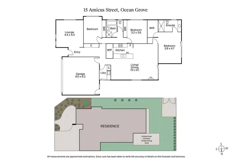 Floorplan of Homely house listing, 15 Amicus Street, Ocean Grove VIC 3226