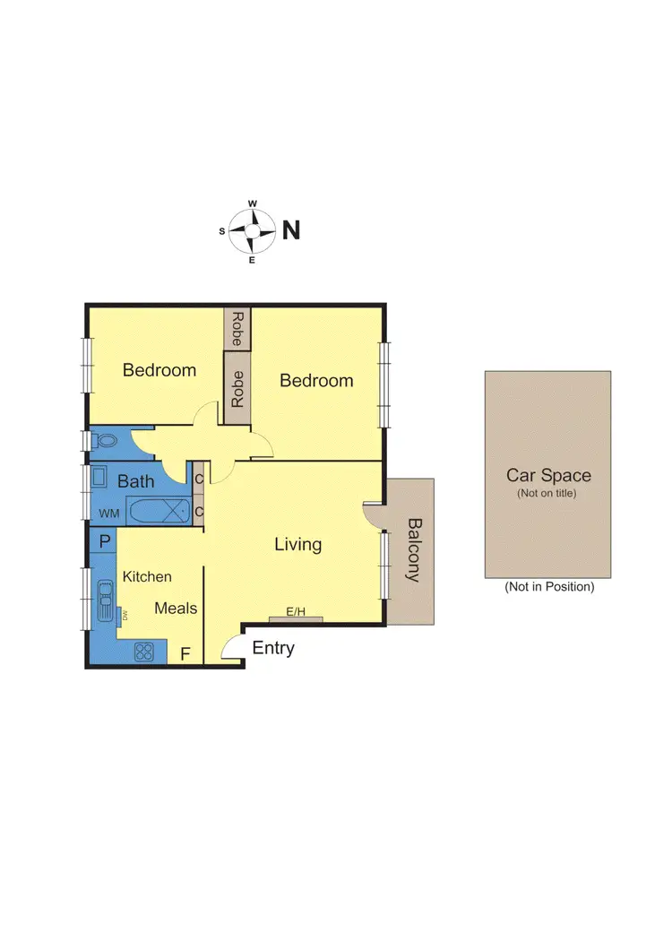 Floorplan of Homely apartment listing, 8/44 Elphin Grove, Hawthorn VIC 3122