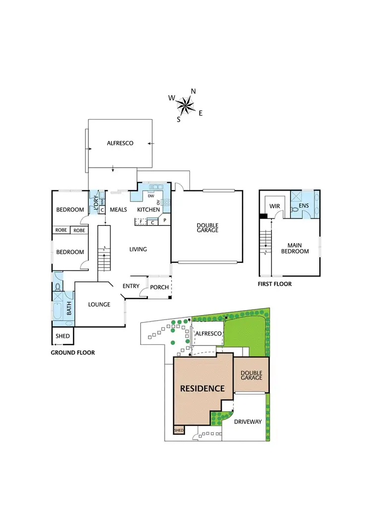 Floorplan of Homely townhouse listing, 2/155 Main Road, Lower Plenty VIC 3093