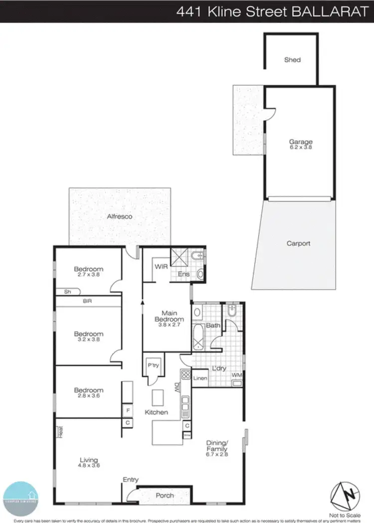 Floorplan of Homely house listing, 441 Kline Street, Canadian VIC 3350