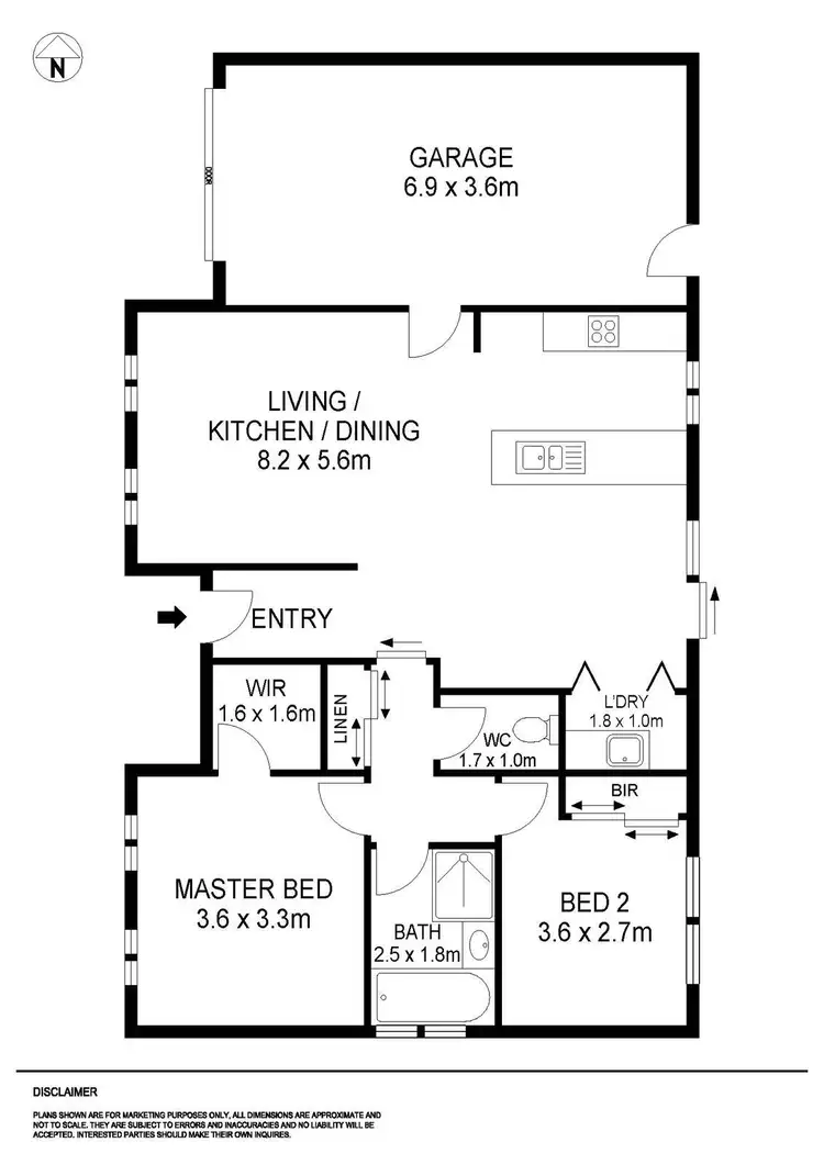 Floorplan of Homely townhouse listing, 5/59 Beverin Street, Sebastopol VIC 3356