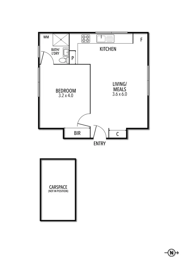 Floorplan of Homely apartment listing, 10/37 Myrnong Crescent, Ascot Vale VIC 3032
