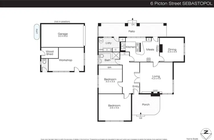 Floorplan of Homely house listing, 6 Picton Street, Sebastopol VIC 3356