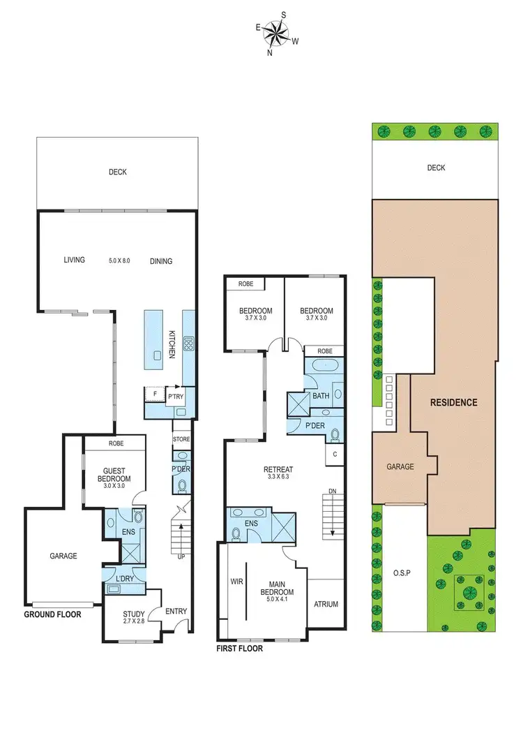 Floorplan of Homely townhouse listing, 56B Wallace Avenue, Murrumbeena VIC 3163